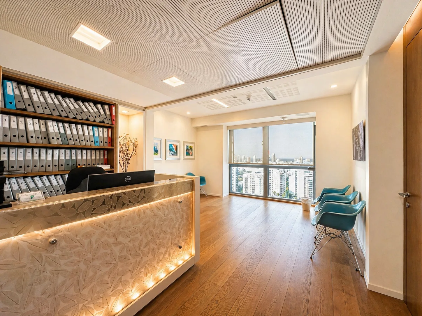 לובי הקבלה של הקליניקה